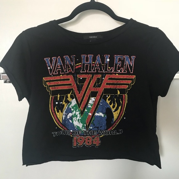 Tops | Forever 2 Van Halen Crop Top 